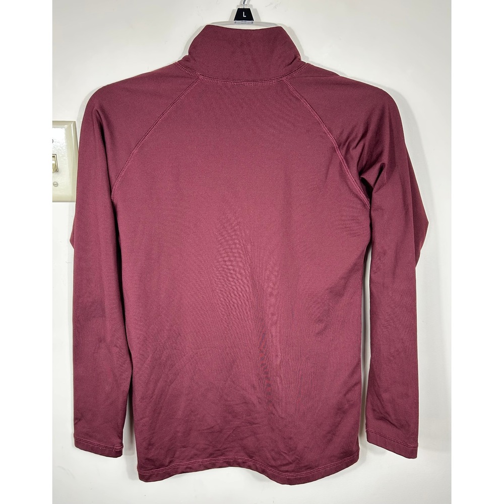 Piper by SMARTPAK Quarter Zip Equestrian Shirt Women M Burgundy Horse Riding Top - Picture 4 of 8